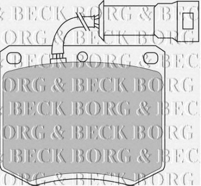BORG & BECK bbp1052 -  Комплект тормозных колодок, дисковый тормоз